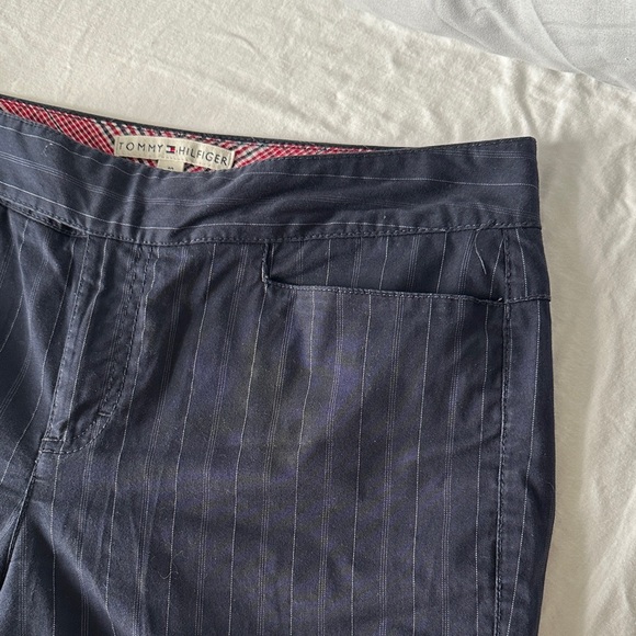 Vintage 2004 Tommy Hilfiger Women’s Dark Navy Pinstripe Dress Pants - Picture 11 of 16